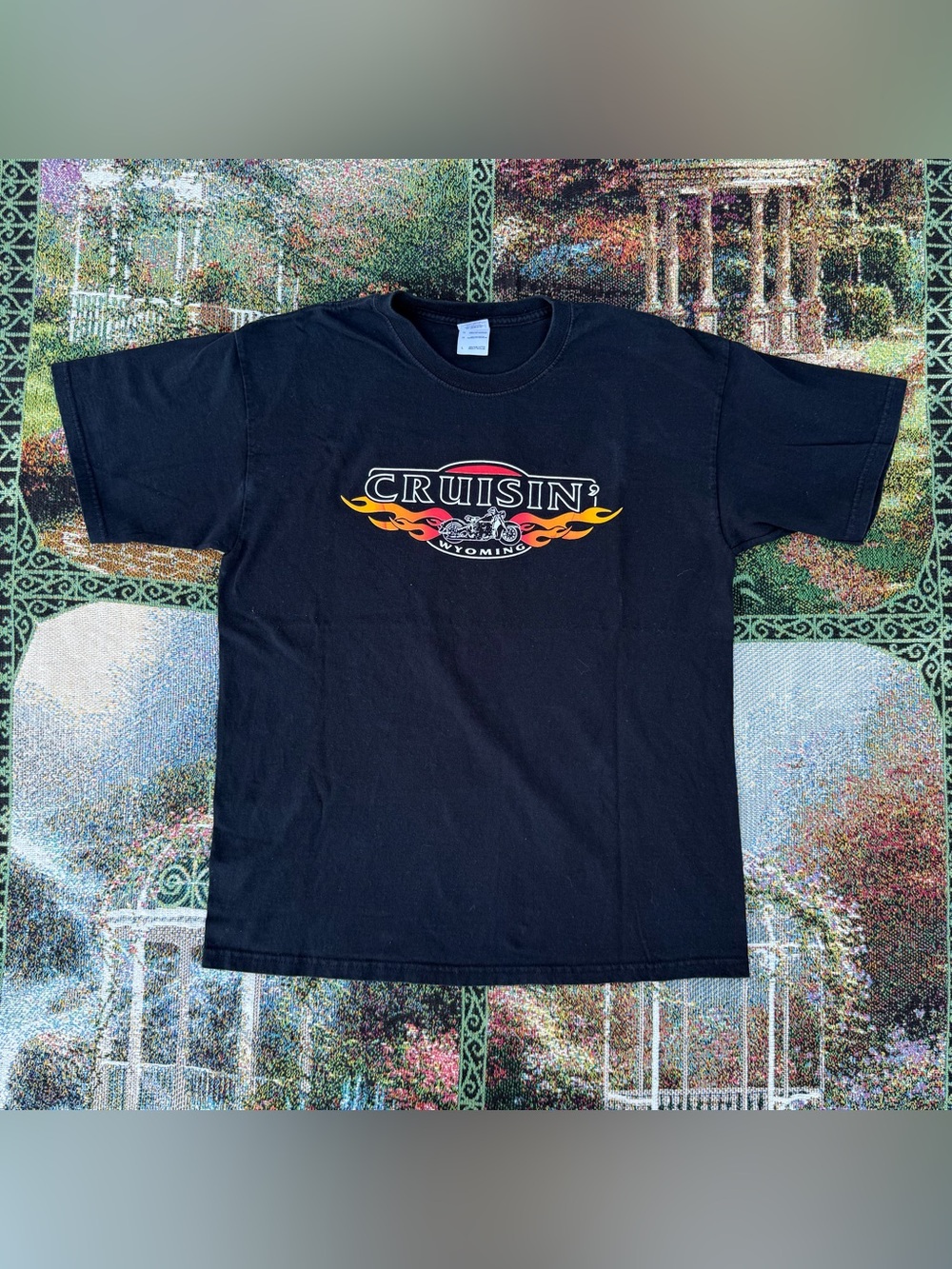 y2k Motorcycle Cruisin’ Wyoming T-shirt
